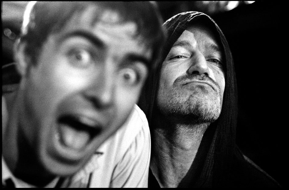Liam and Bono San Francisco 1996 by Jill Furmanovsky